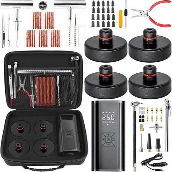 4PCS Lifting Jack Pad for Tesla with Tire Repair Kit