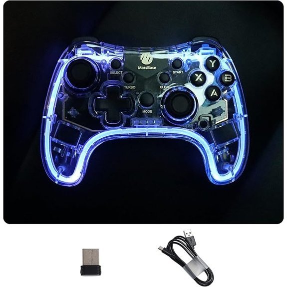 Tesla Game Controller with LED and Vibration