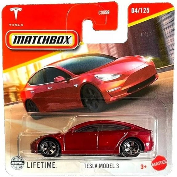 C0859 Matchbox 1:64 Single Cars Tesla Model 3 JBR41