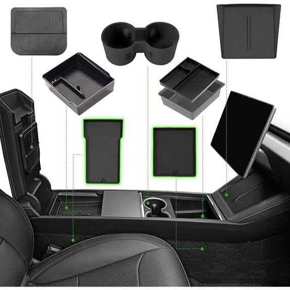 7PCS Center Console Organizer Tray for Tesla Model 3