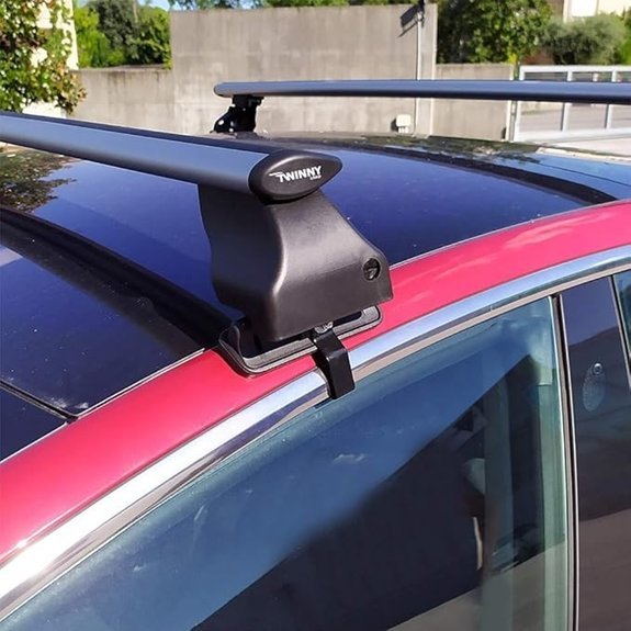 Twinny Load Roof bar set Aluminum Fly Bar compatible with Tesla Model 3