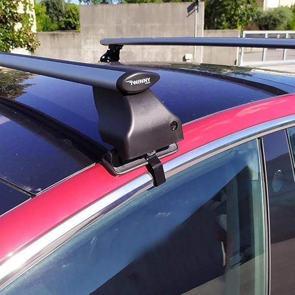Twinny Load Roof bar set Aluminum Fly Bar compatible with Tesla Model 3