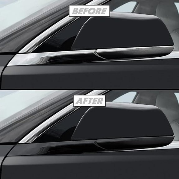 SlickMod Chrome Delete Vinyl Overlay for Tesla Model 3