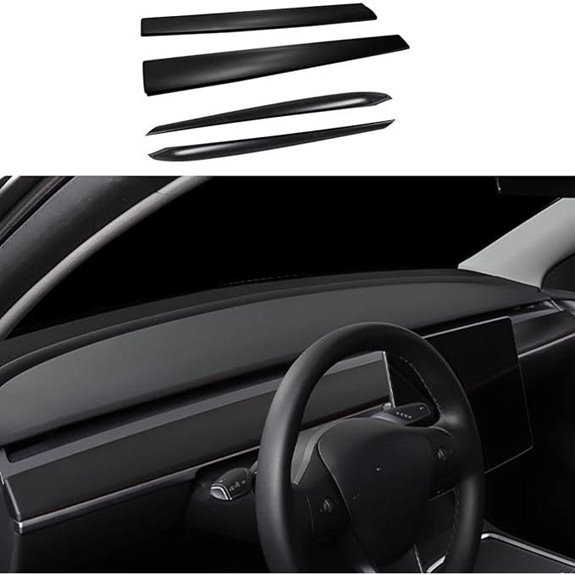 Dash Wrap Front Door Panel Trim for Tesla Model Y/3