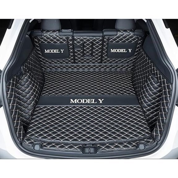 Tesla Model Y Boot Liner Cargo Mat (Black/Beige)