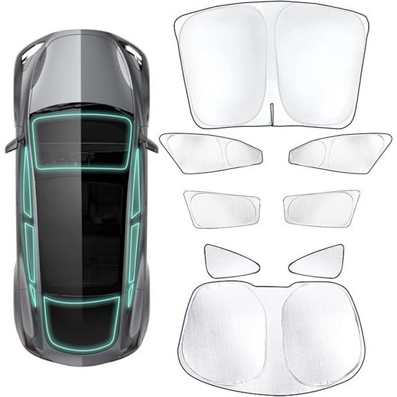 Tesla Model Y Car Windshield Sun Shade Set of 8