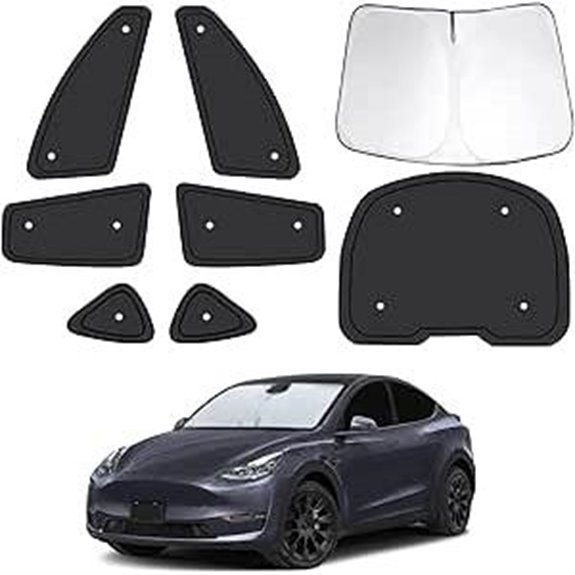 8pcs Car Window Shades for Tesla Model Y