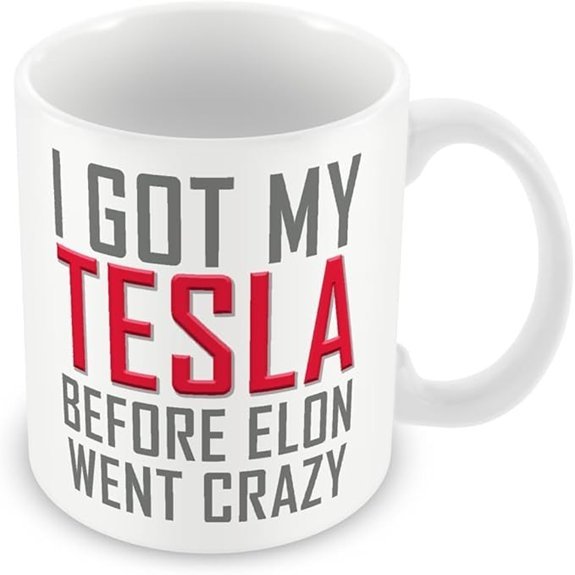 MUGGZ Tesla Mug - Electric Vehicle Defence