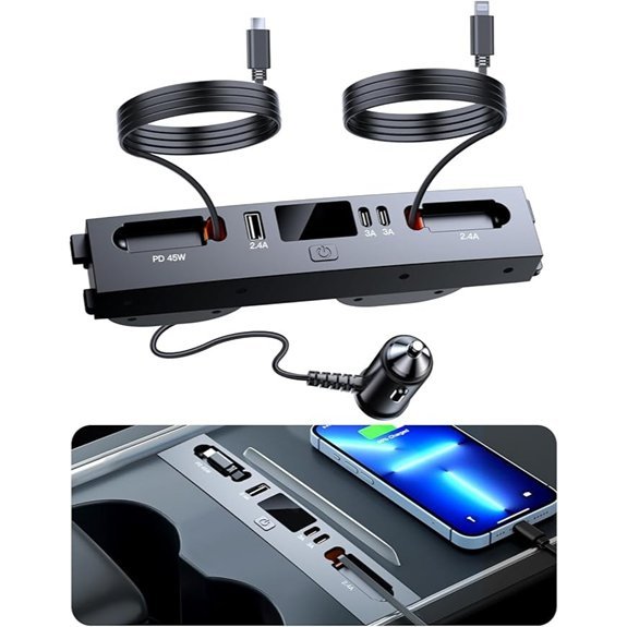Car USB Charger Multi Port for Tesla Models