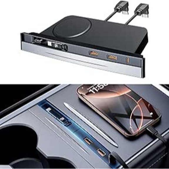 REEVAA USB Charger Hub for Tesla Model Y/3