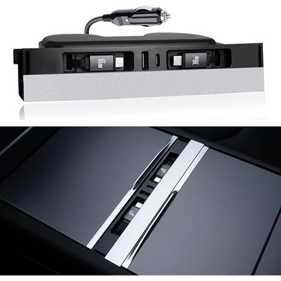 Car USB Hub Charger for Tesla Models Y and 3