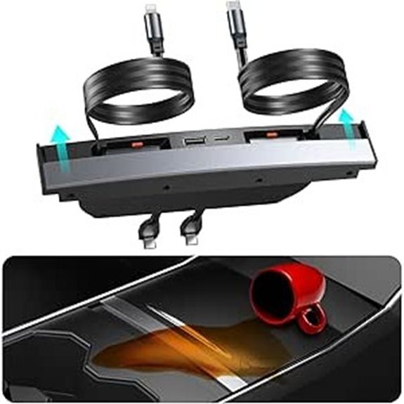 USB Hub for Tesla Model 3/Y Fast Phone Charger