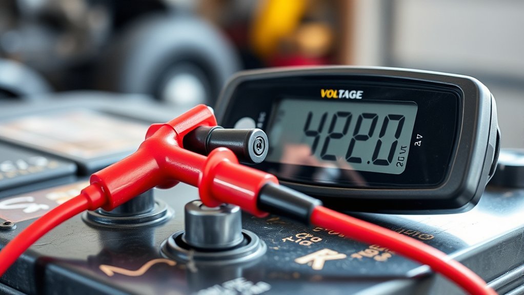 test car battery voltage