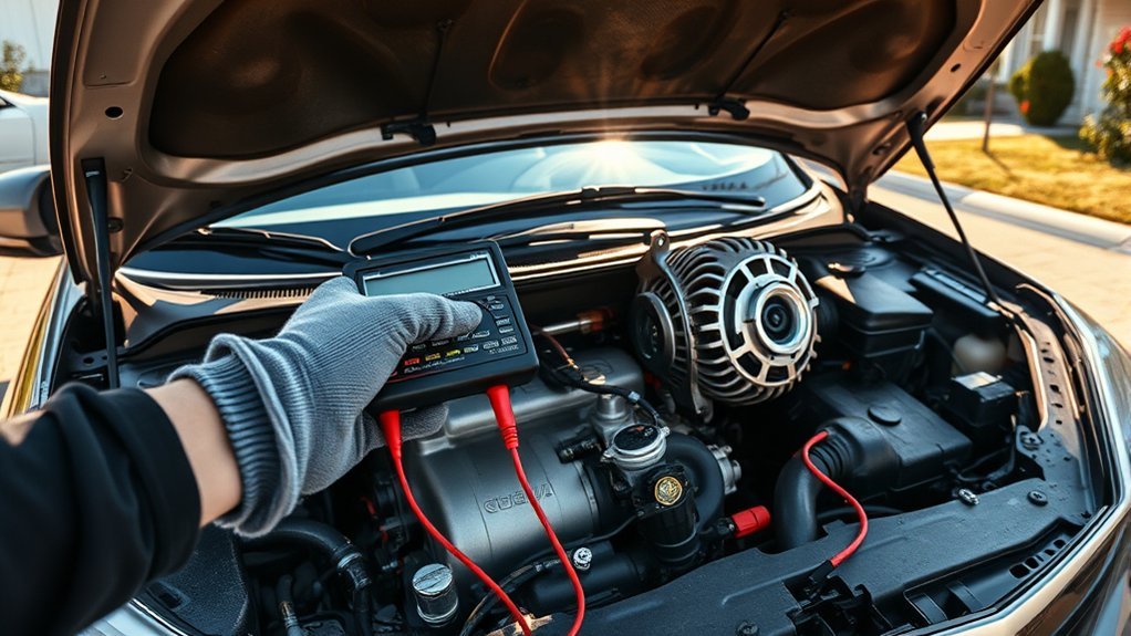 test starter motor and alternator