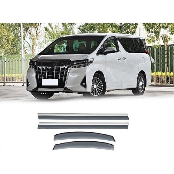 Car Window Visor Deflectors for Toyota Alphard