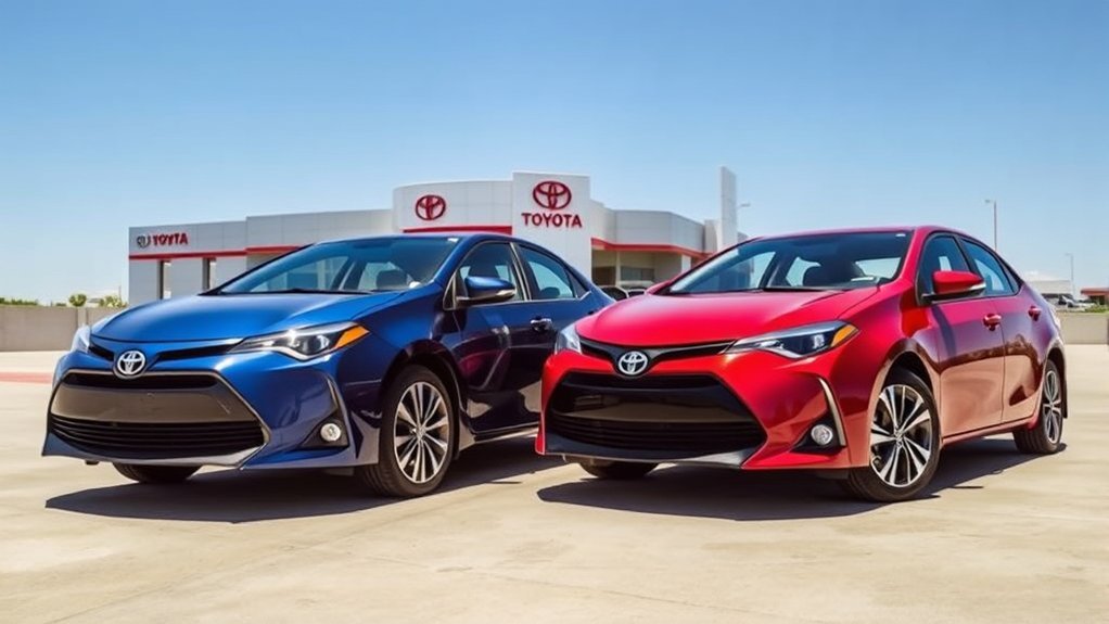 toyota corolla le se differences