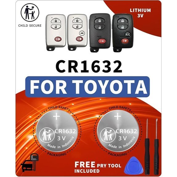 Replacement CR1632 Battery for Toyota (2007-2018)