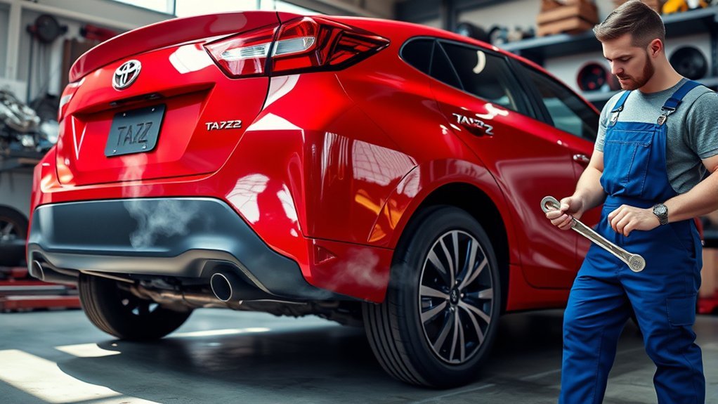 toyota tazz smoking issues