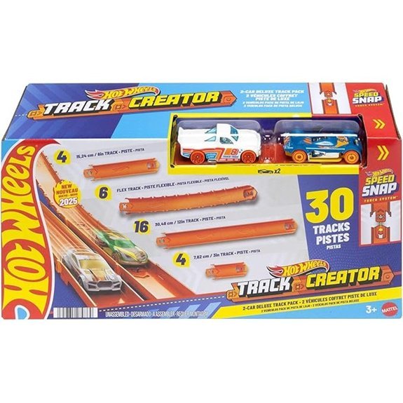 Hot Wheels Track Creator Deluxe Pack with Vehicles