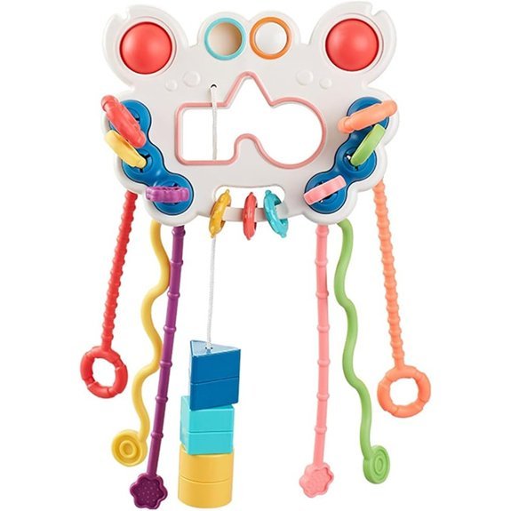 Interactive Pull String Sensory Baby Toy for Travel
