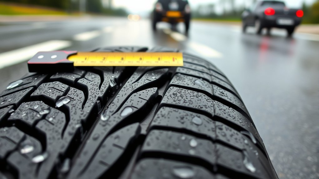 tread depth ensures vehicle safety