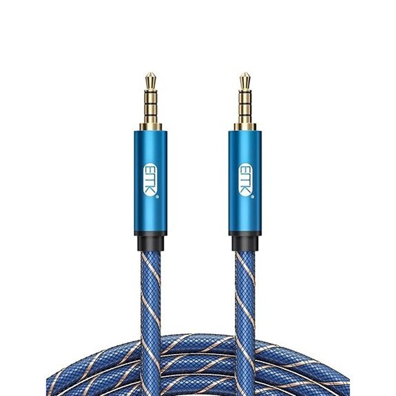 EMK 3.5mm TRRS Male to Male AUX Cable