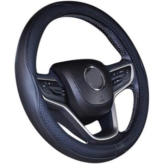 Microfiber Leather Steering Wheel Cover for Trucks