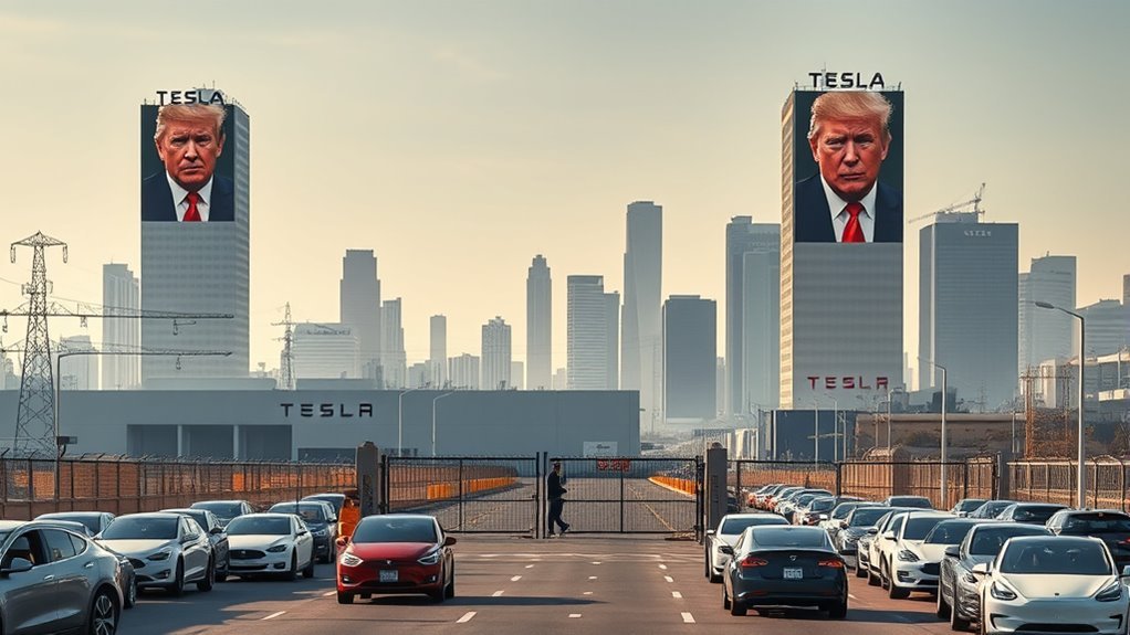 trump bans tesla production