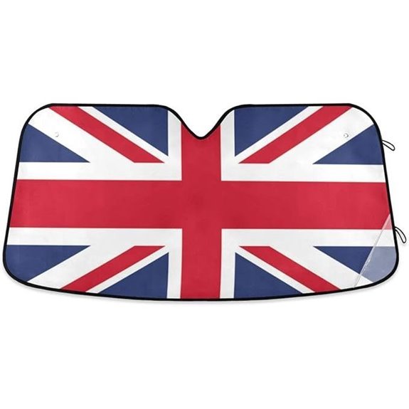 British Flag Union Jack Car Windshield Sun Shade