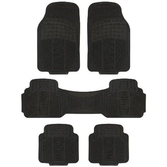 All Weather Universal 5-Piece Rubber Floor Mats