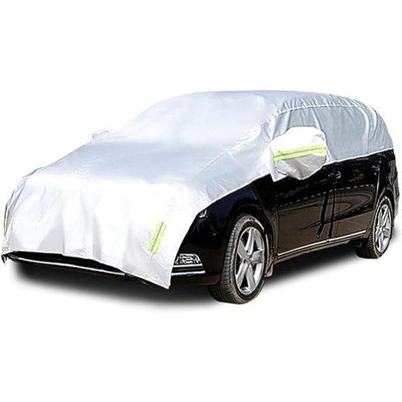 Half Car Cover All Weather Waterproof Universal