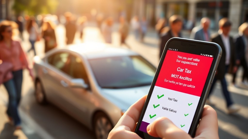 vehicle tax and mot issues