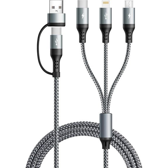 5 in 1 Multi Charging Cable with Data Transfer