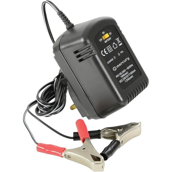 Mercury Smart Lead Acid Battery Charger 2/6/12V
