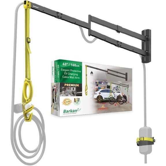 Barkan Wall Arm for Electric Car Charger Cable
