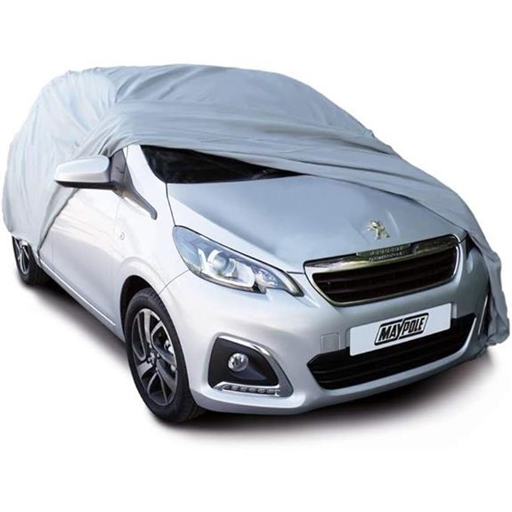 Maypole Breathable Full Cover for Small Cars Water Resistant Grey