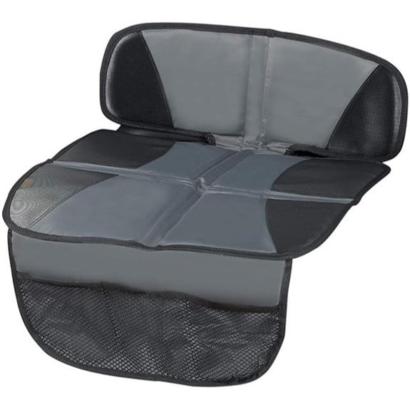 Car Seat Protector Mat with Waterproof Fabric & Pockets
