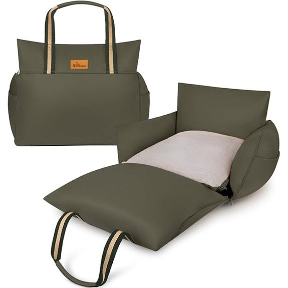 Waterproof Booster Seat for Small Dogs (Olive)