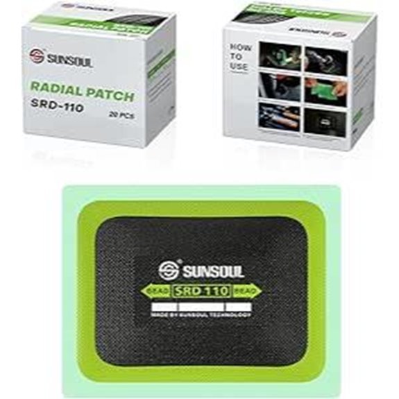 SUNSOUL EV Tire Repair Patch - Waterproof & Durable