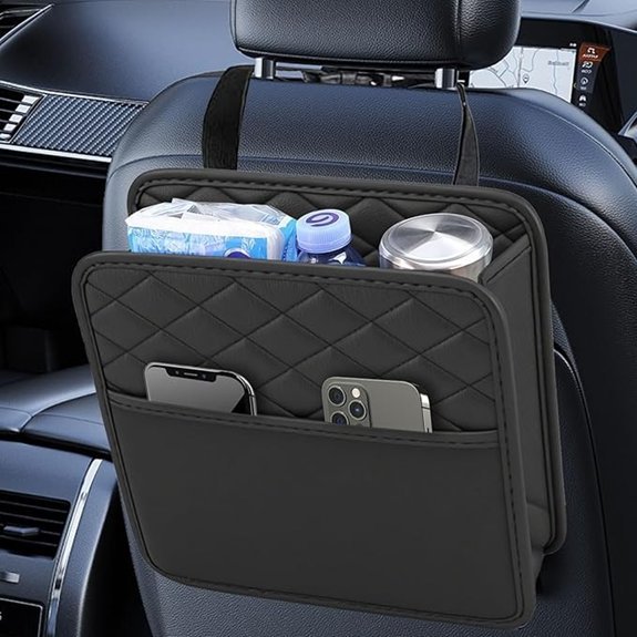 Car Seat Organiser Waterproof Leather Storage Bag