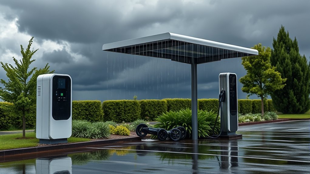 weatherproof ev charger installation