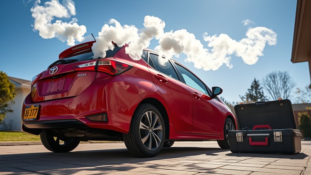 white smoke engine issues