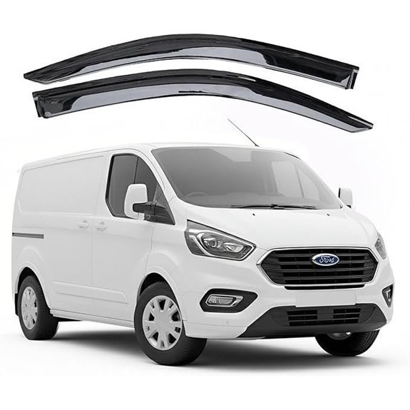 Ford Transit Custom Wind Deflectors Window Visors Set