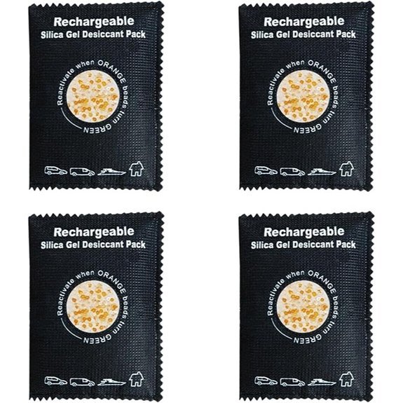 Car Dehumidifier Bag for Windshield (4-Pack Blue)