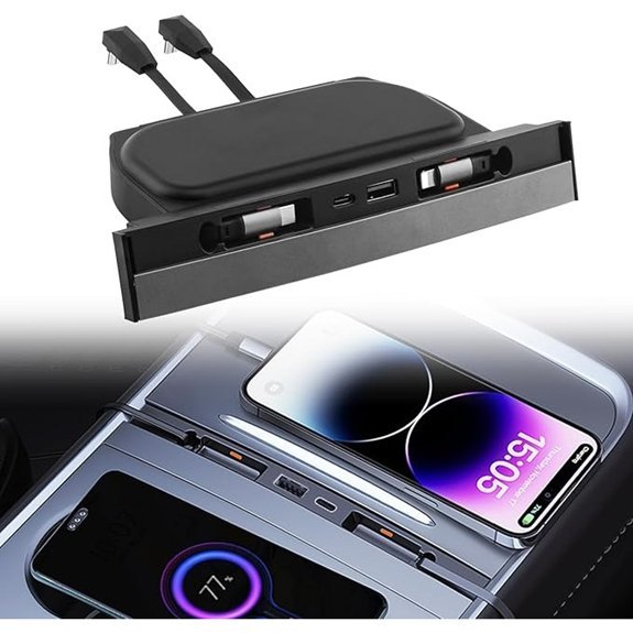 Zekrom Retractable USB Hub for Tesla Model 3/Y